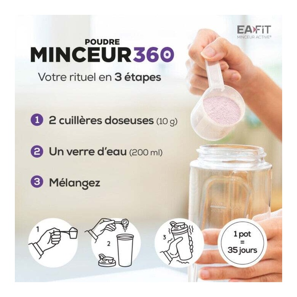 Eafit Minceur 360 Ubé Kombucha Moringa poudre