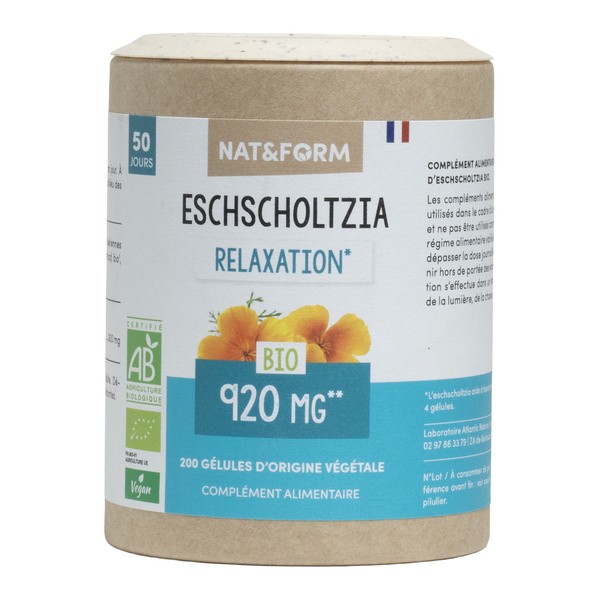 Nat et Form Ecoresponsable eschscholtzia Bio gélules