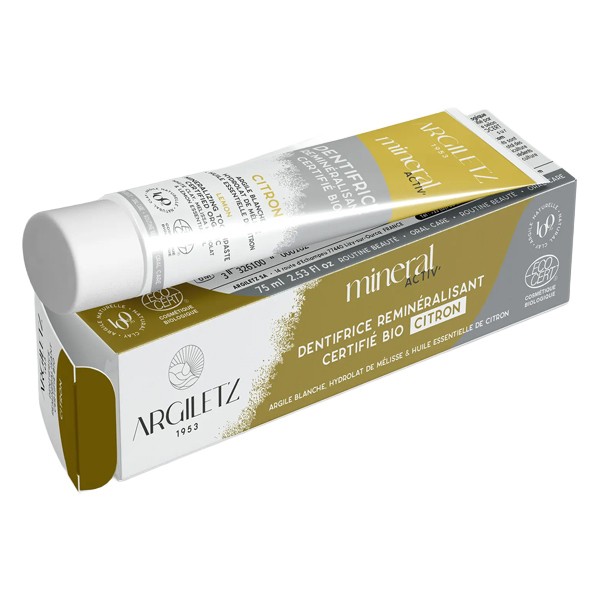 Argiletz Dentifrice Argile blanche Mineral Activ bio