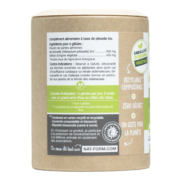 Nat et Form Ecoresponsable Piloselle bio gélules