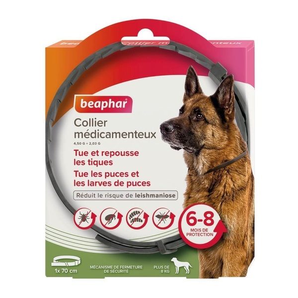 Collier anti puce chien Beaphar