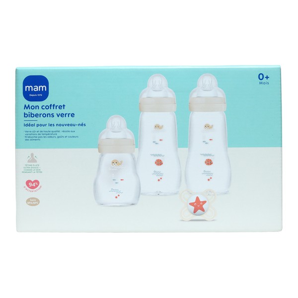 MAM Mon coffret biberons verre