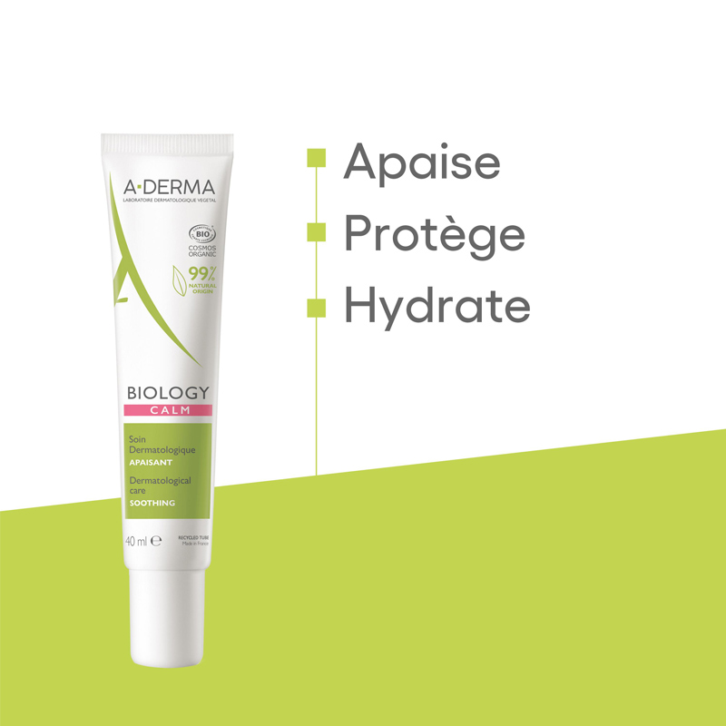 A Derma Biology Calm Soin dermatologique apaisant Bio
