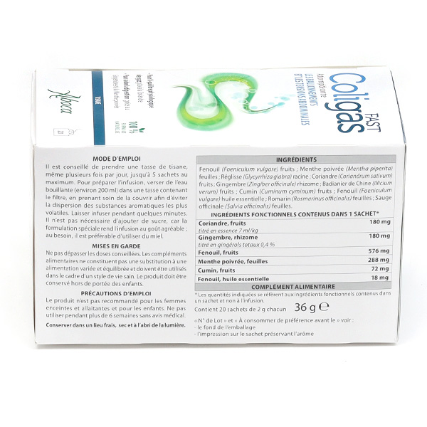 Aboca Coligas Fast tisane sachets