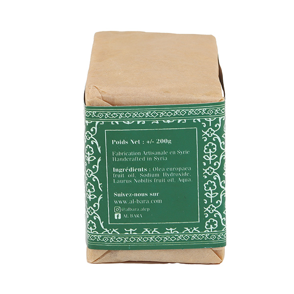 Al Bara savon d'Alep 20 % laurier