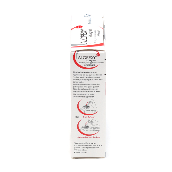Alopexy 5 % Minoxidil chute de cheveux