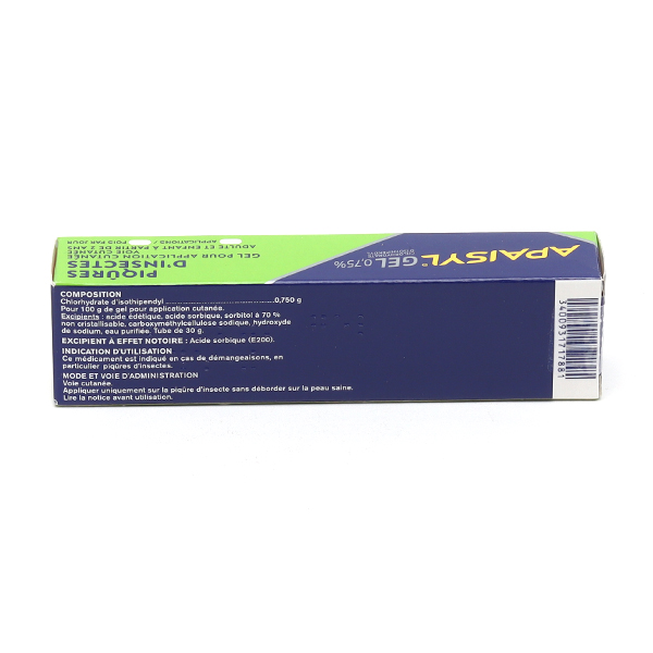 Apaisyl gel piqûres d'insectes