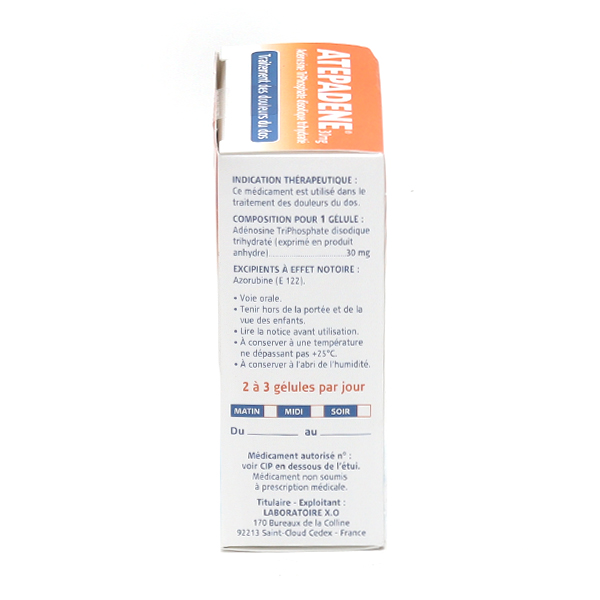 Atepadene 30 mg myorelaxant