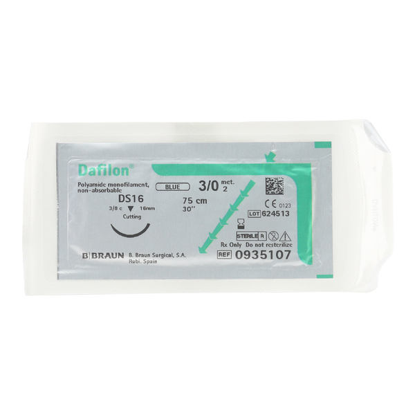 B Braun Dafilon Bleu fil de suture non résorbable