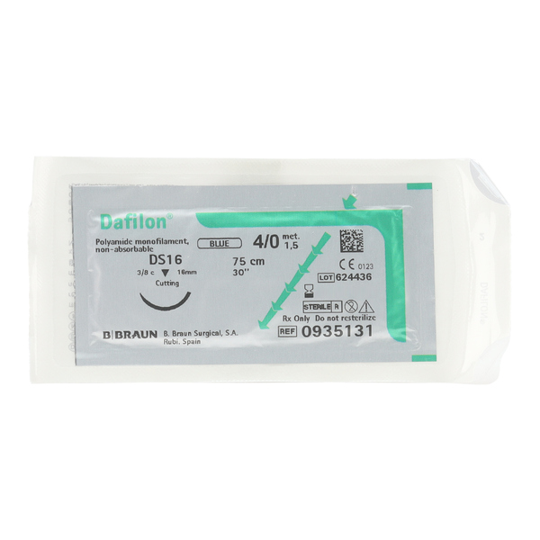 B Braun Dafilon Bleu fil de suture non résorbable