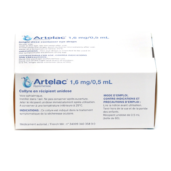 Artelac collyre yeux secs unidoses