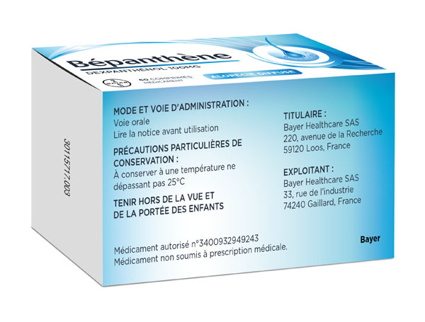 Bepanthene comprimé Cheveux