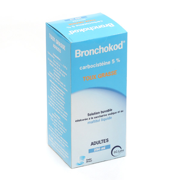 Bronchokod sans sucre adultes sirop