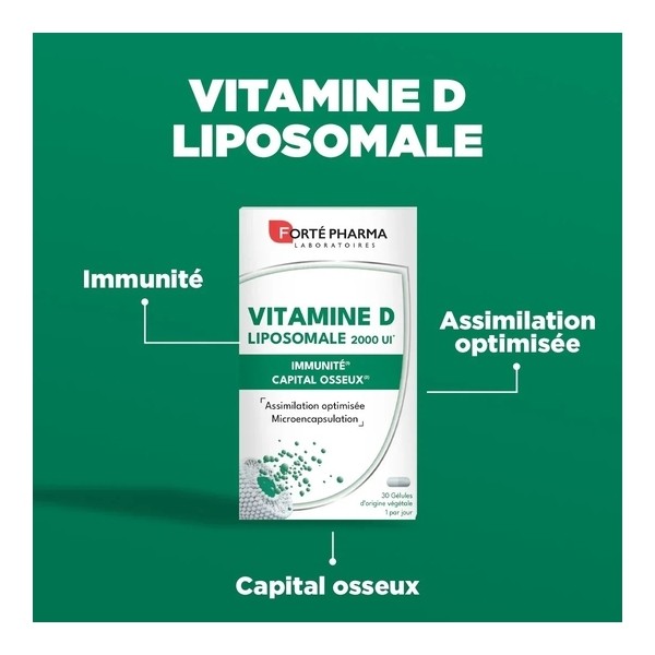 Forté Pharma Vitamine D liposomale 2000 UI gélules