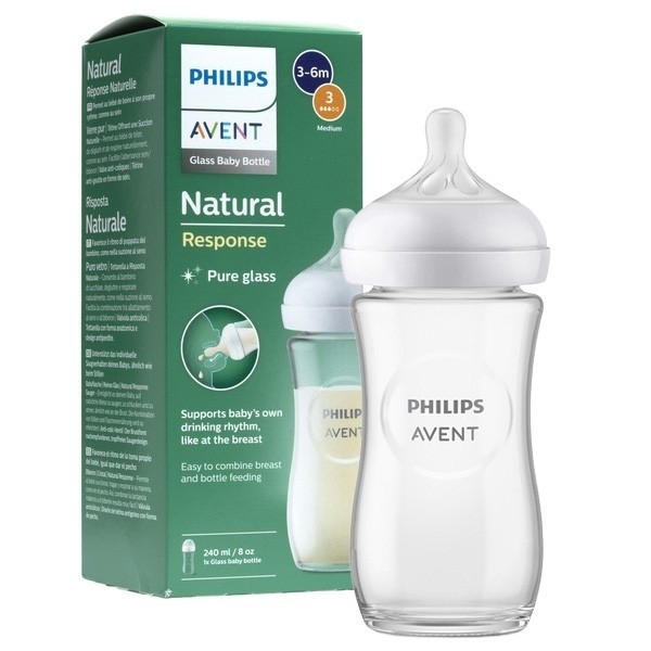 Avent Natural response Biberon en verre