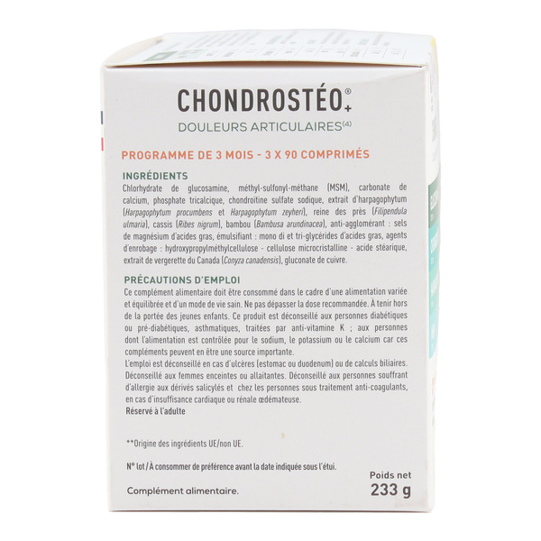 Chondrostéo+ Douleurs articulaires comprimés