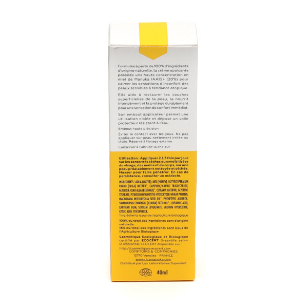 CicaManuka Crème apaisante Bio