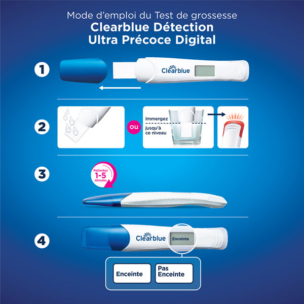 Clearblue Test de grossesse digital précoce