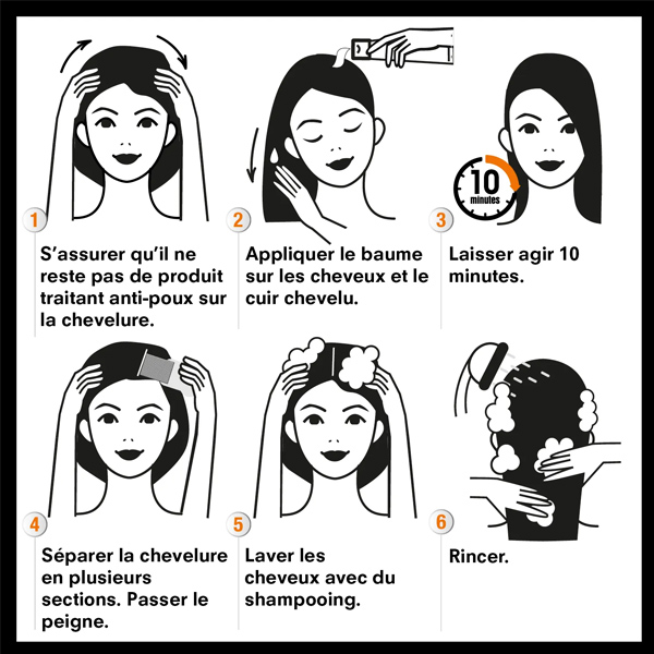 Pouxit baume décolleur de lentes + peigne