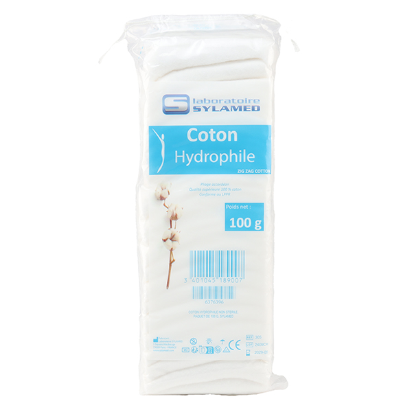 Coton hydrophile chirurgical non stérile Sylamed