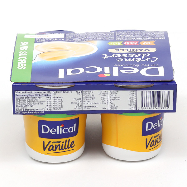 Delical crème dessert HP HC sans sucres