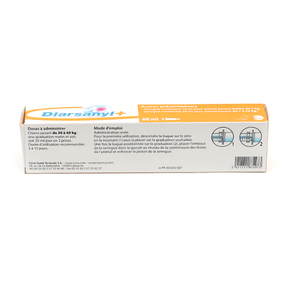 Diarsanyl + pâte orale Chat et chien