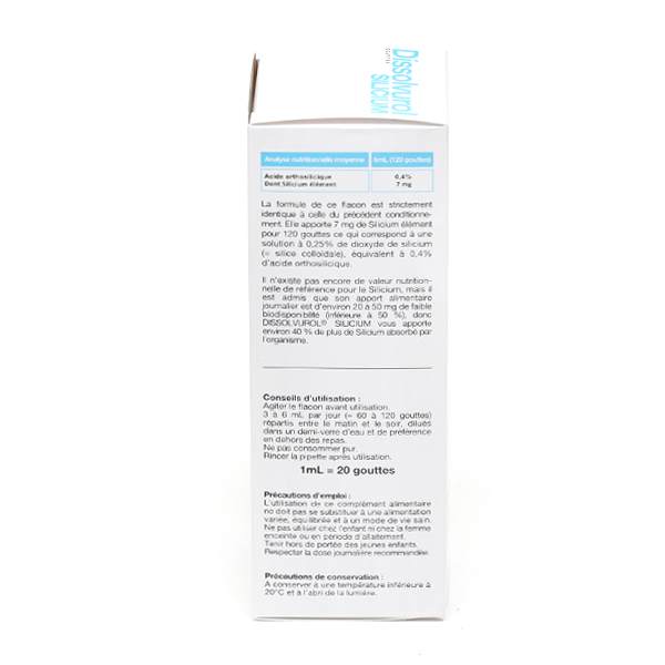 Dissolvurol silicium gouttes