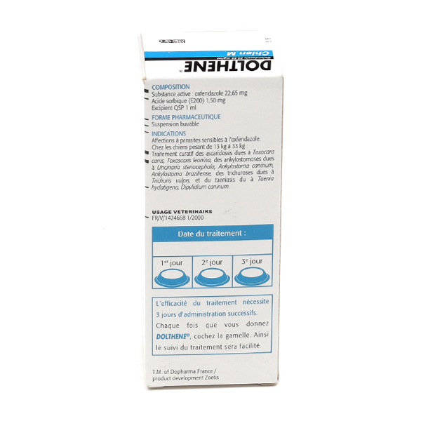 Dolthene Chien suspension buvable vermifuge