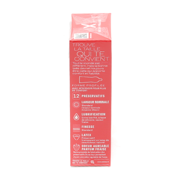 Durex Sexy Fraise préservatifs