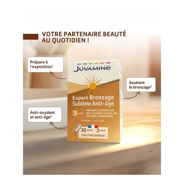 Juvamine Expert Bronzage Sublime anti âge gélule