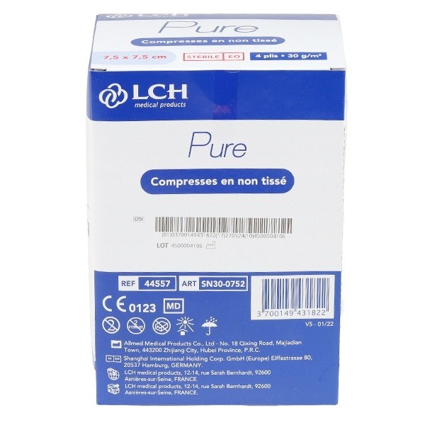 Compresses non tissées stériles LCH Pure