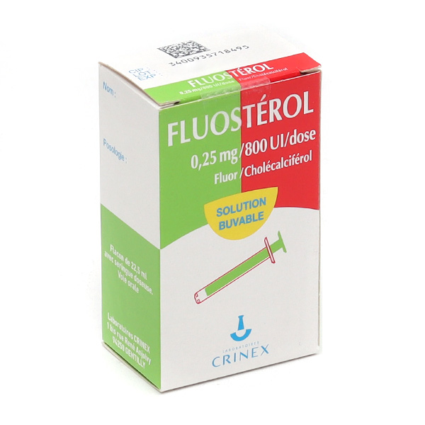 Fluostérol 0,25 mg/800 UI/dose gouttes