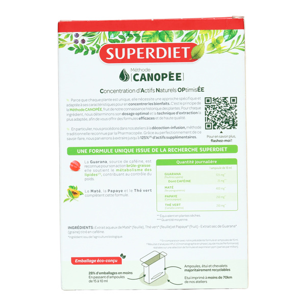 Super Diet Quatuor Brûle-graisse bio ampoules