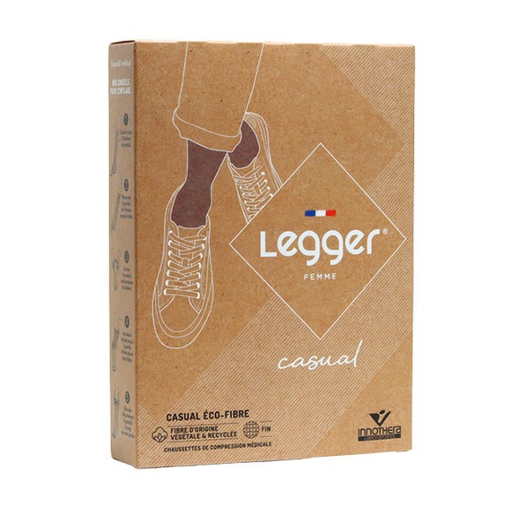 Chaussettes de contention Femme Legger casual Eco Fibre classe 2