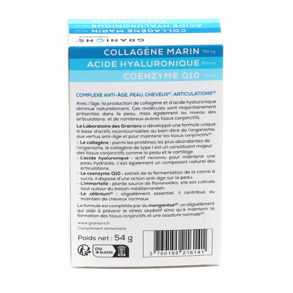 Granions Complexe collagène Acide hyaluronique Q10