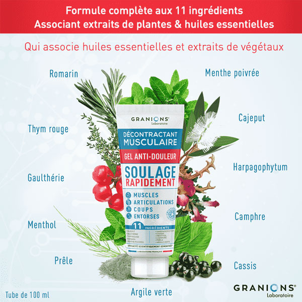 Granions Décontractant musculaire Gel anti-douleur