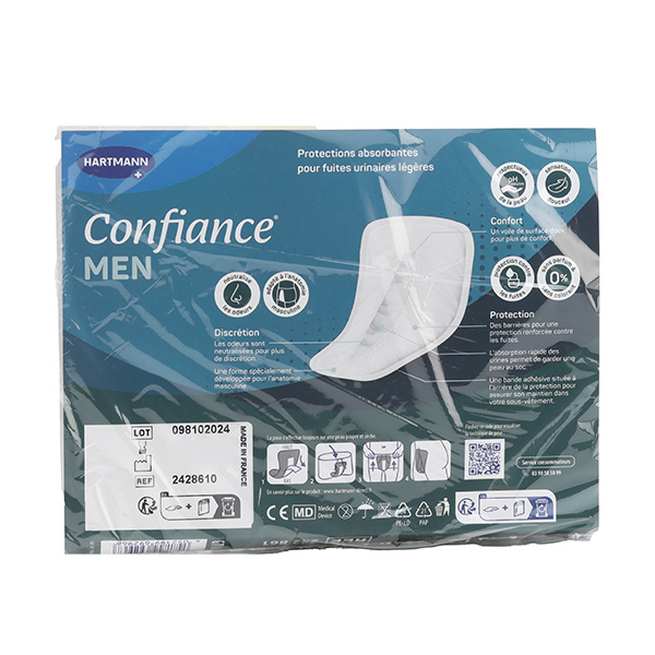 Confiance Men protections absorbantes 3 gouttes
