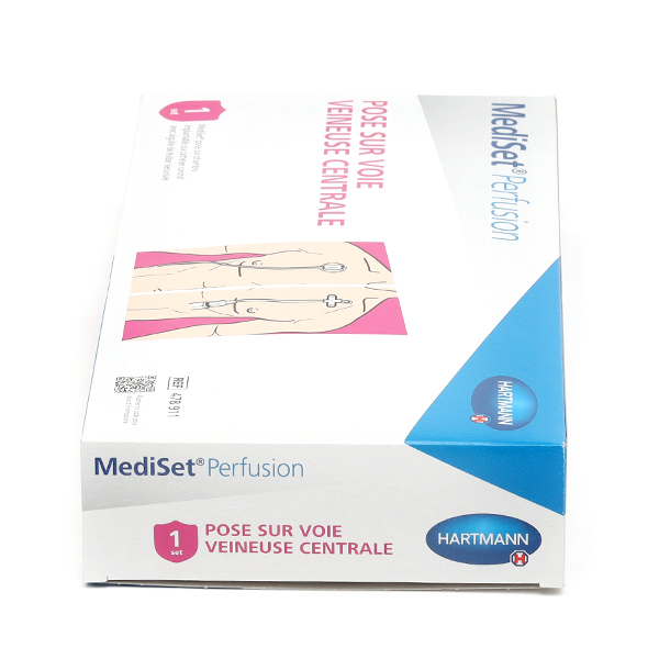 Mediset Perfusion pose avec aiguille de Huber
