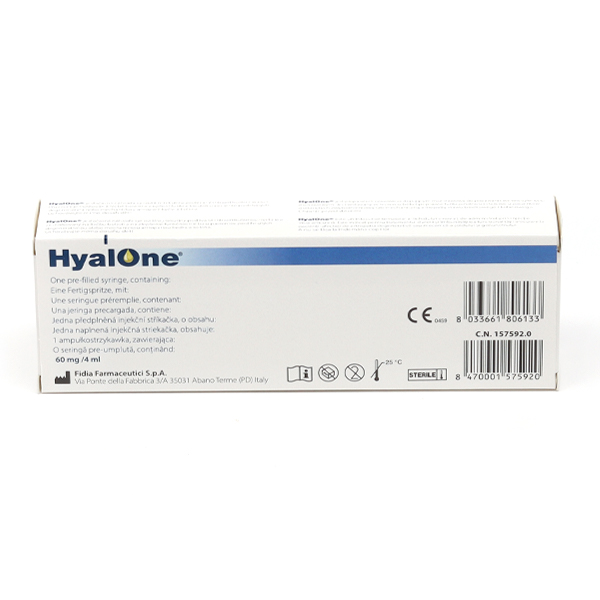 Hyalone Solution de hyaluronate de sodium 1,5 % seringue 4 ml