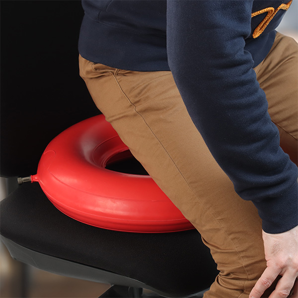 Coussin Gonflable TTLIFE Pour Hémorroïdes - Anti-escarres Coccyx + Pompe - Neuf