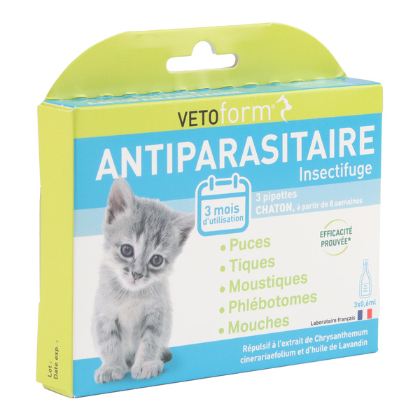 Vetoform Antiparasitaire chaton pipettes