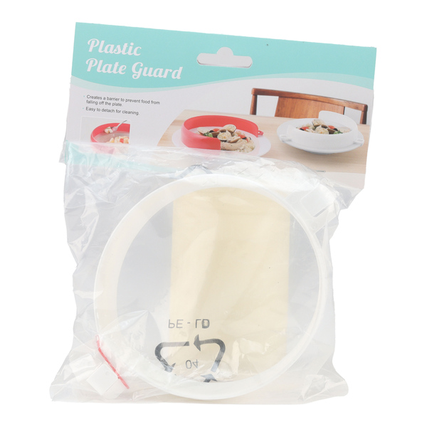 Rebord incurvé pour assiette