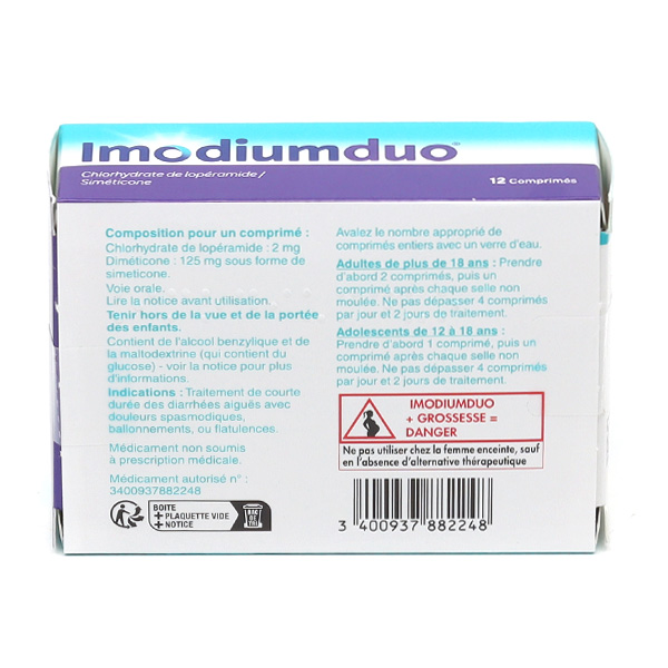 Imodium Duo comprimé