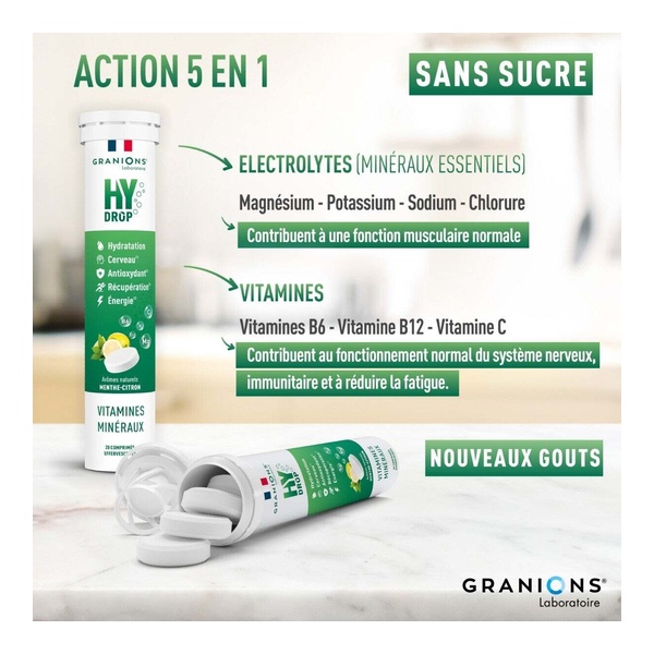 Granions Hydrop Vitamines et Minéraux comprimés