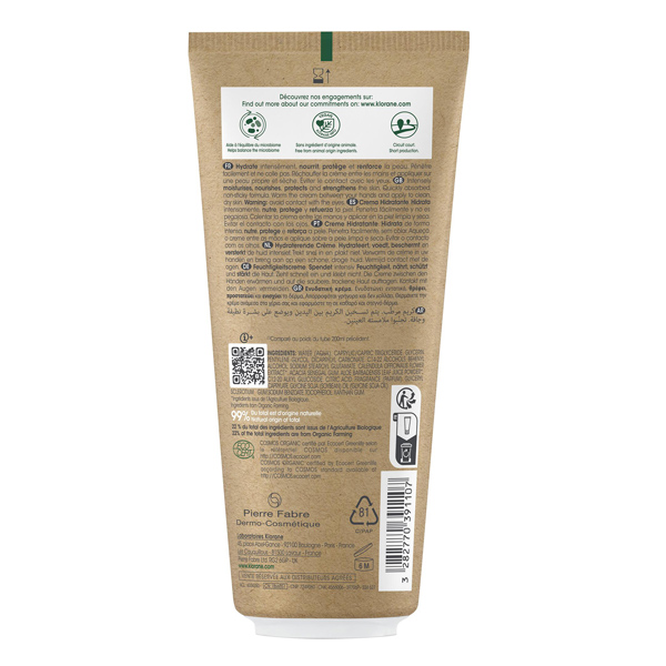 Klorane bébé Crème hydratante bio au calendula