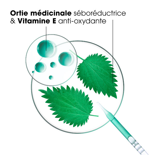 Klorane shampoing sec à l'ortie cheveux bruns