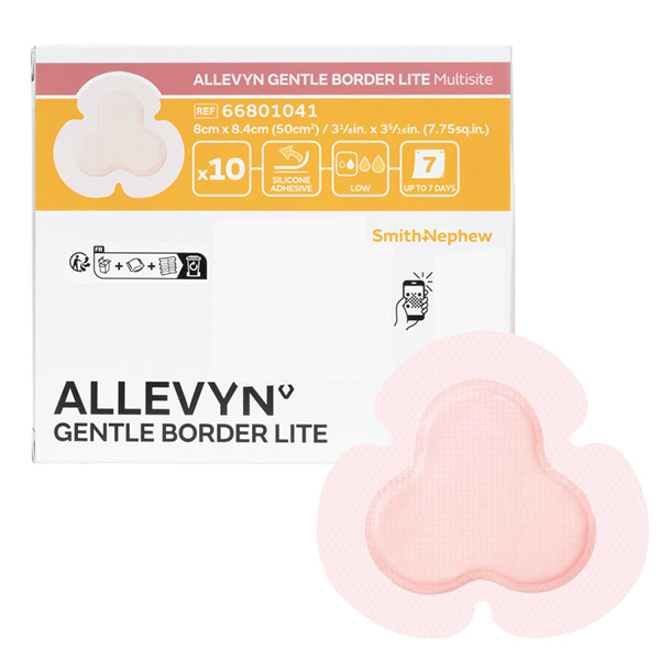 Allevyn Gentle Border Lite Multisite pansement adhésif siliconé