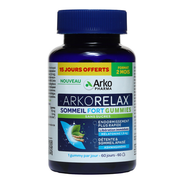 Arkorelax Sommeil Fort gummies mélatonine
