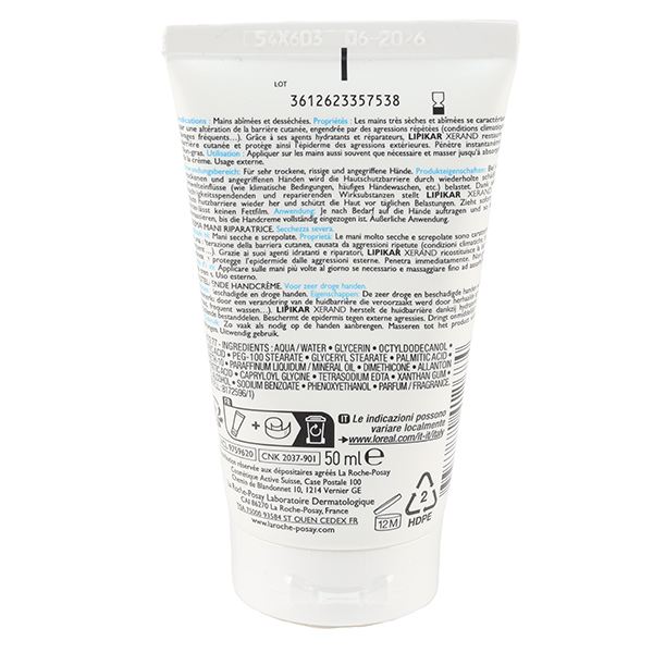 La Roche Posay Lipikar Xerand crème mains réparatrice