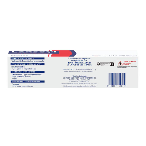 Lansoyl framboise gelée unidose